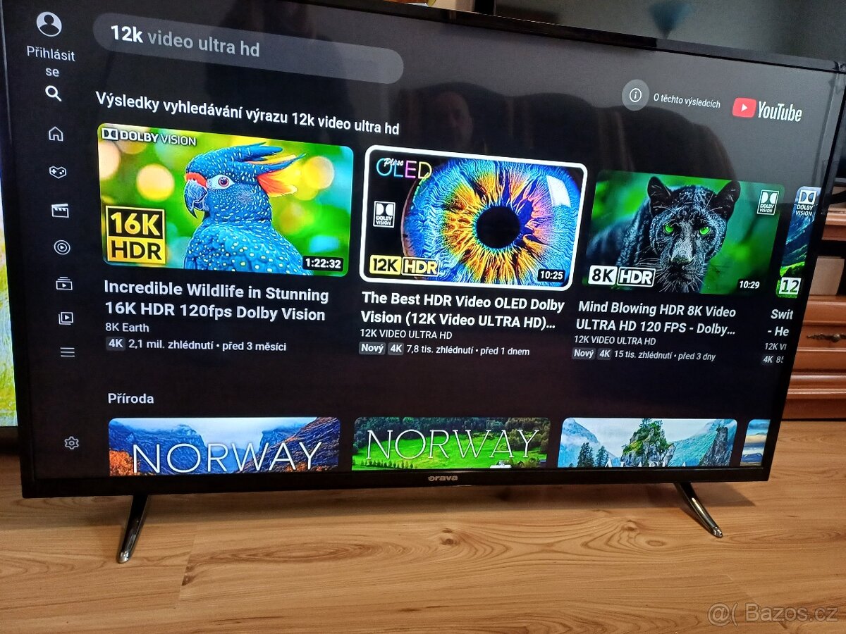 140cm, 4K Smart TV 0rava LT-1410, Wi-Fi, DVBT2