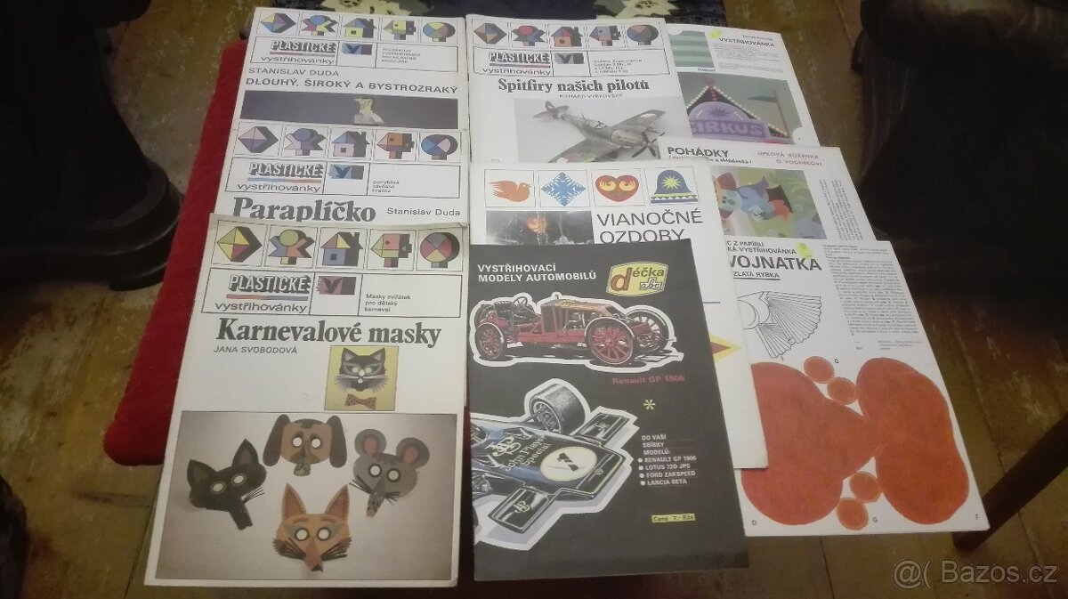 Staré plastické vystřihovánky - pro sběratele