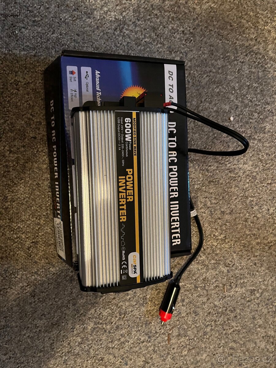 Měnič napětí 600w