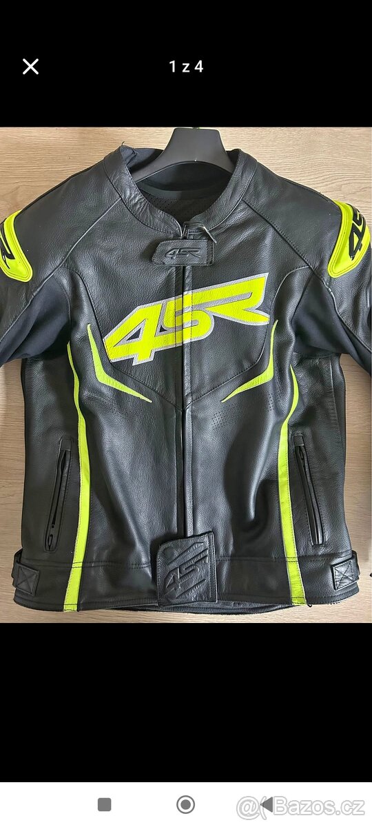Motocyklová bunda 4SR TT Replica kožená vel.50