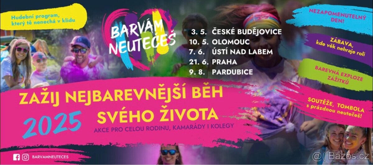 2 listky WOW. Barvam neuteces Praha 21.6.