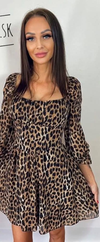 Leopard šaty