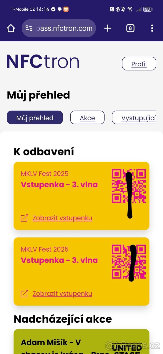 MKLV fest Mikulov 2 vstupenky