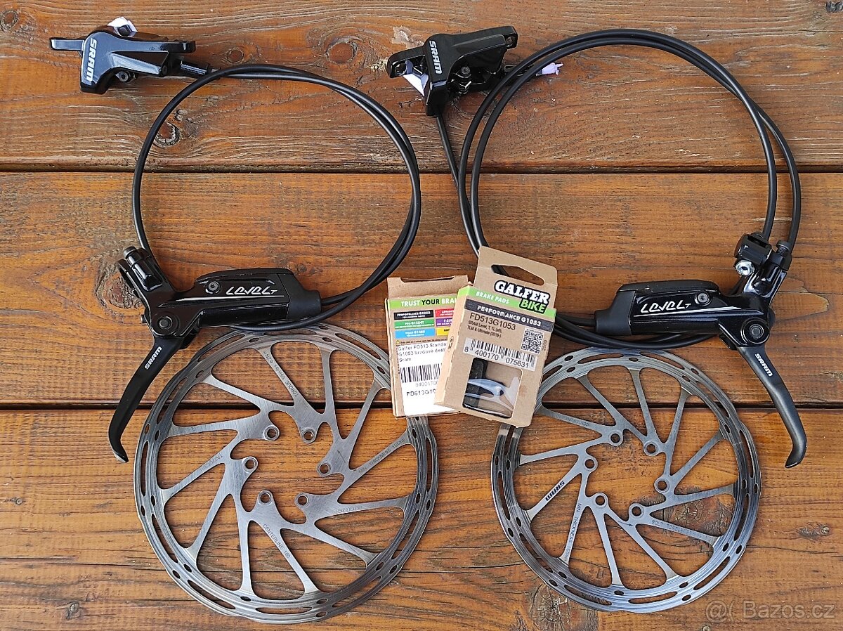 Brzdy SRAM LEVEL T + kotouče SRAM centerline 180 a 160