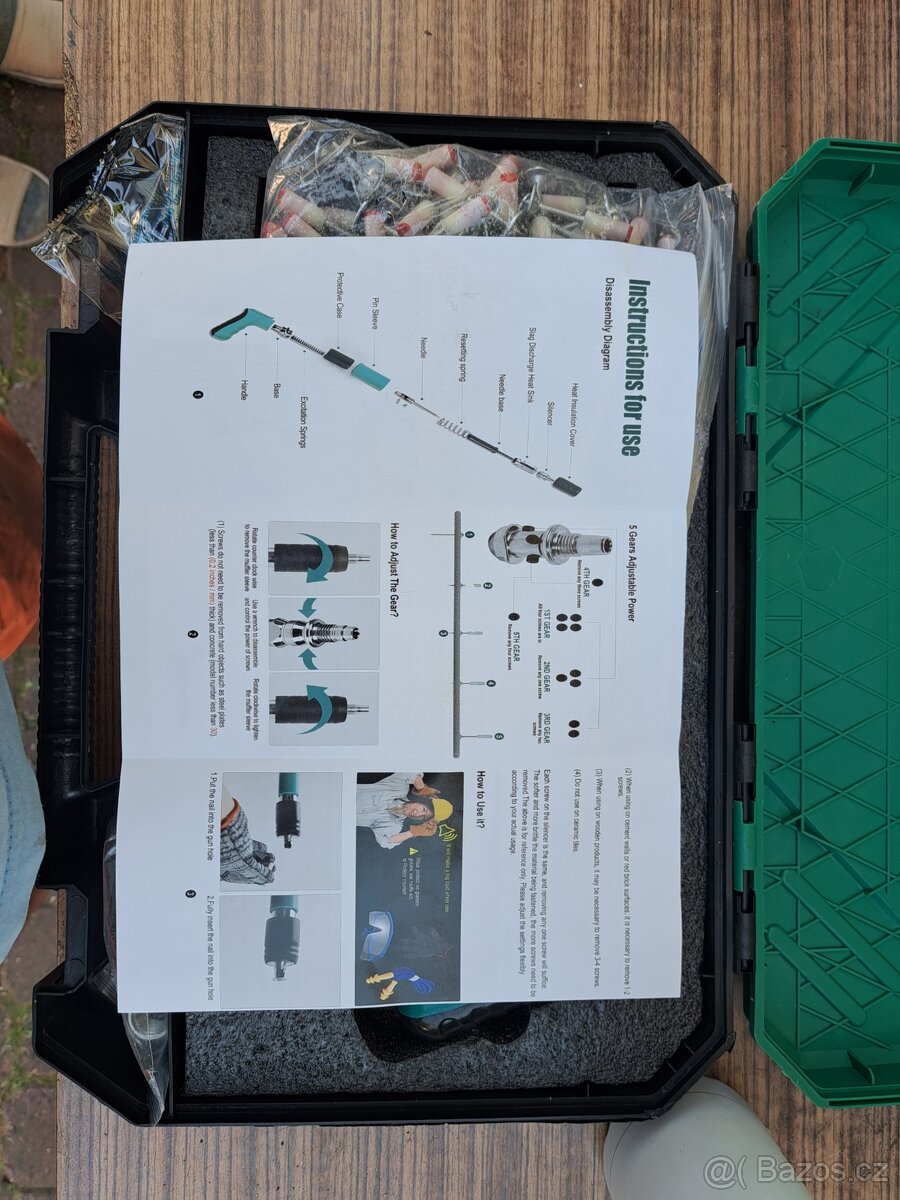 Nastřelovací pistol 3ks nové
