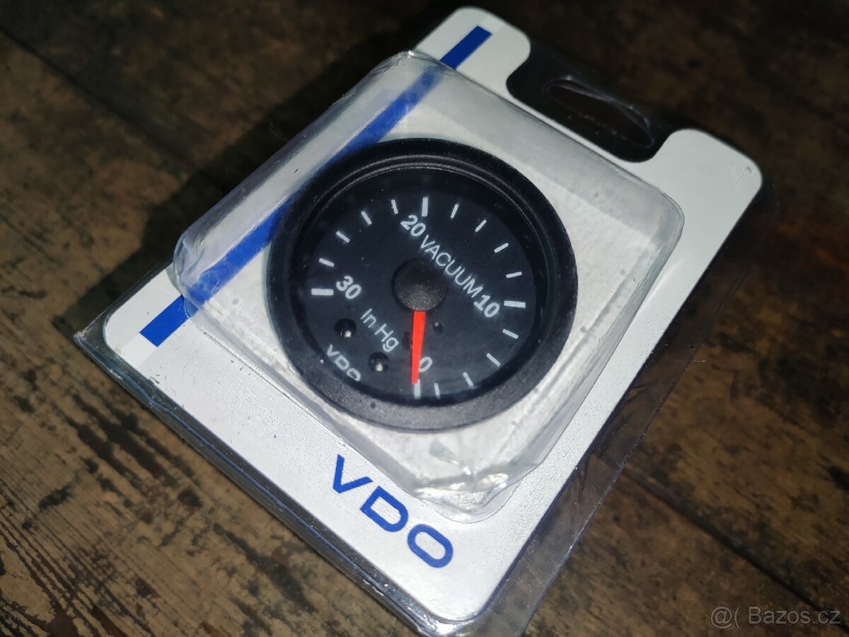 Nový VDO Vacuum meter 52mm - měřič podtlaku v sání