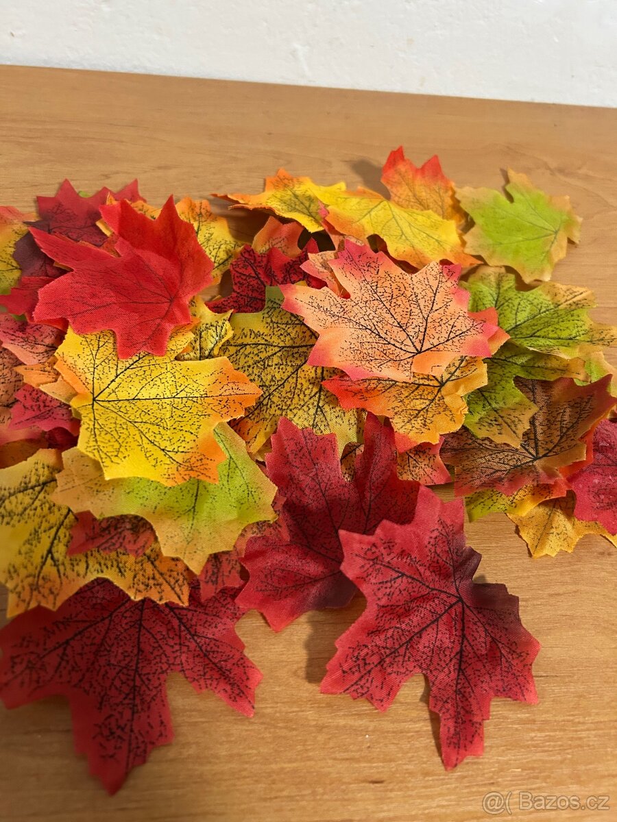 Podzimní umělé listy 1000ks