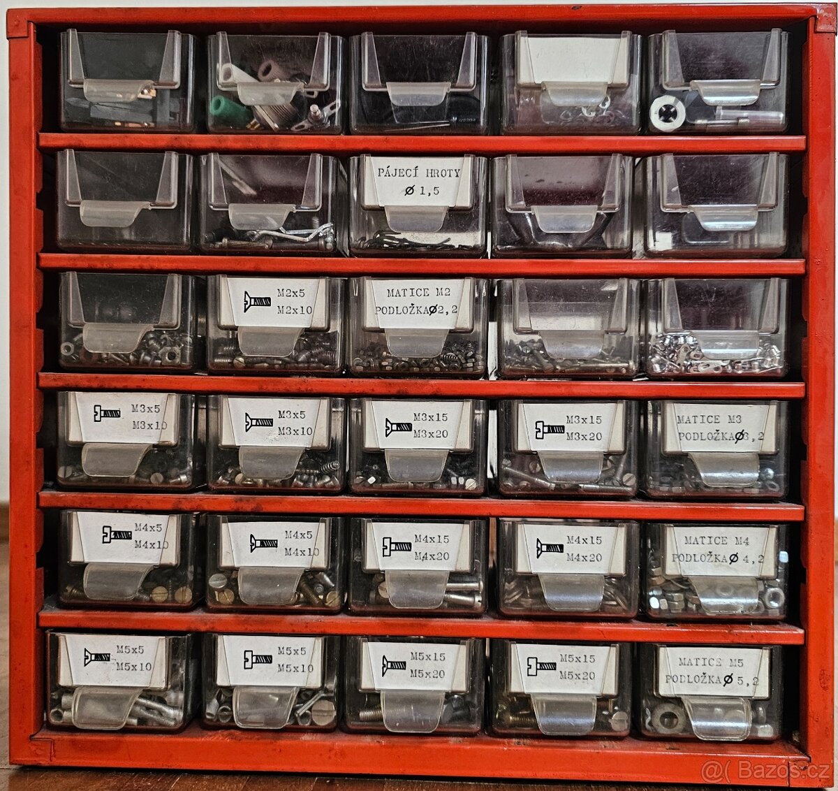 Skříňka Mars 30 šuplíků/6x5/ se spojovacím materiálem 11,3kg