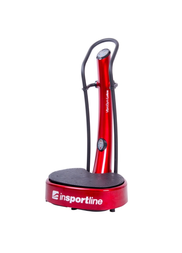 Vibrační plošina VibroGym inSPORTline Lotos - červená