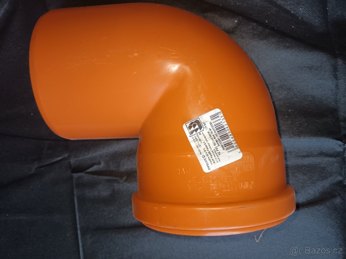 Prodám KG plastová odpadní kolena 125/90° NEPOUŽITÉ