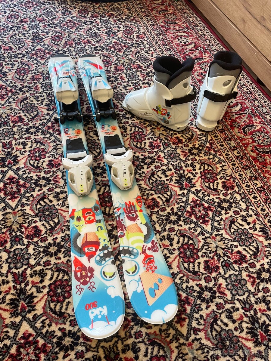 Wedze lyže 87cm + Wedze boty 18,5
