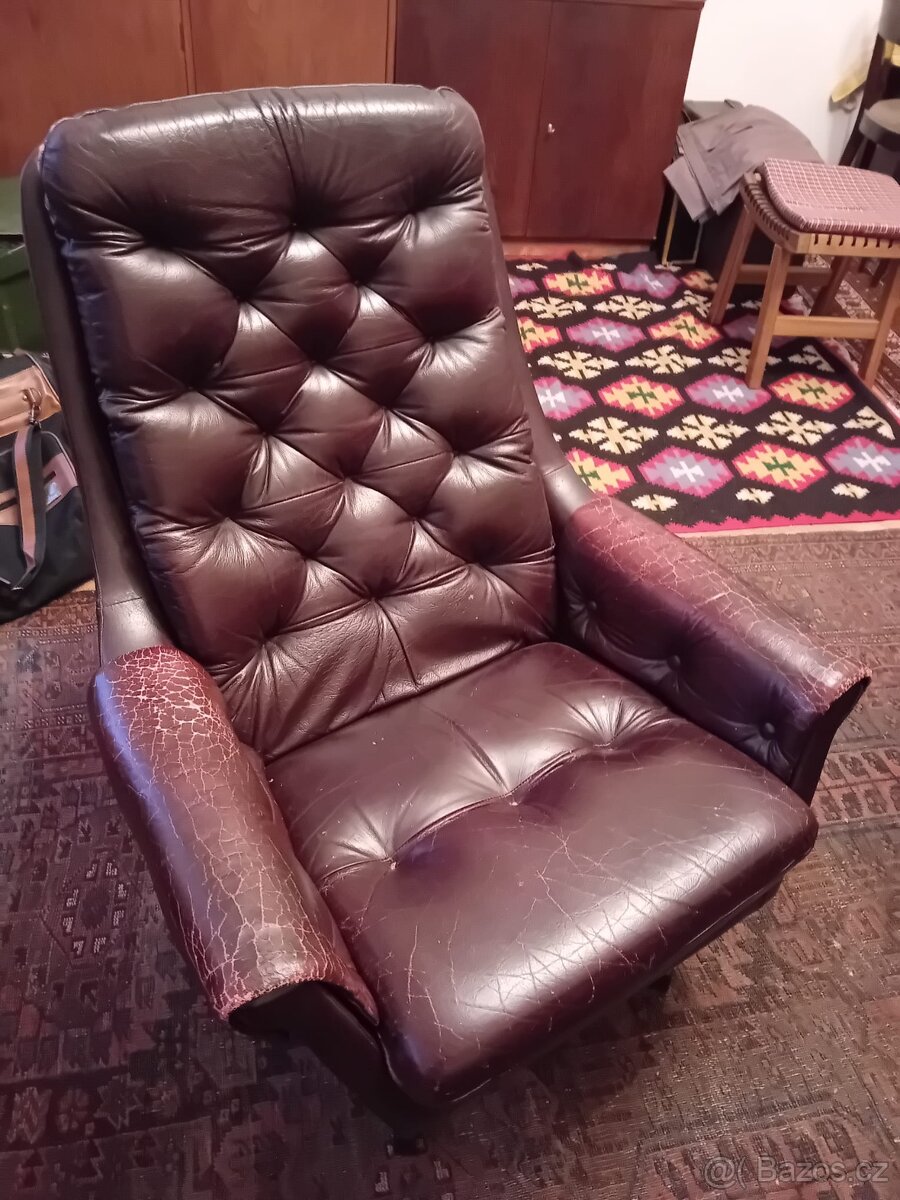 Finská kožená křesla