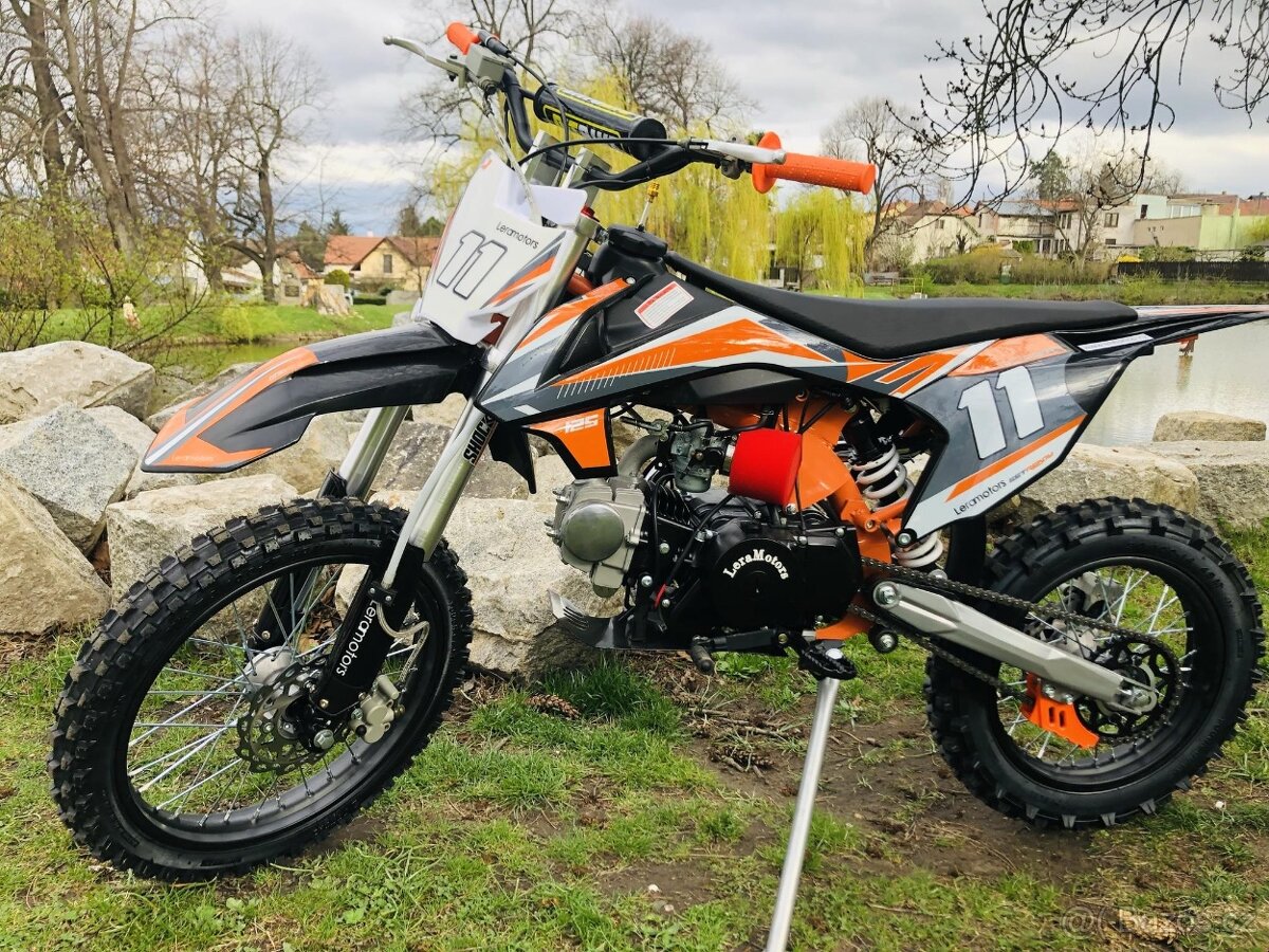Pitbike Leramotors Shark 125ccm, el. start, orange