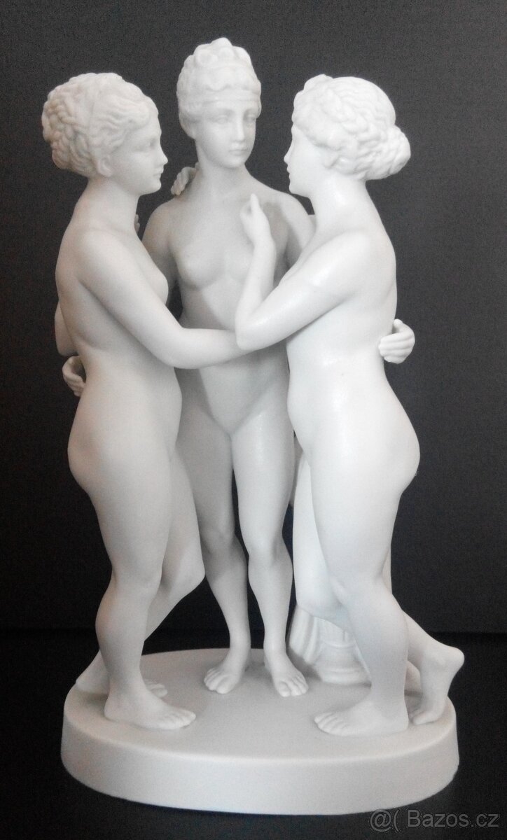 Starožitné sousoší tři grácie - sleva