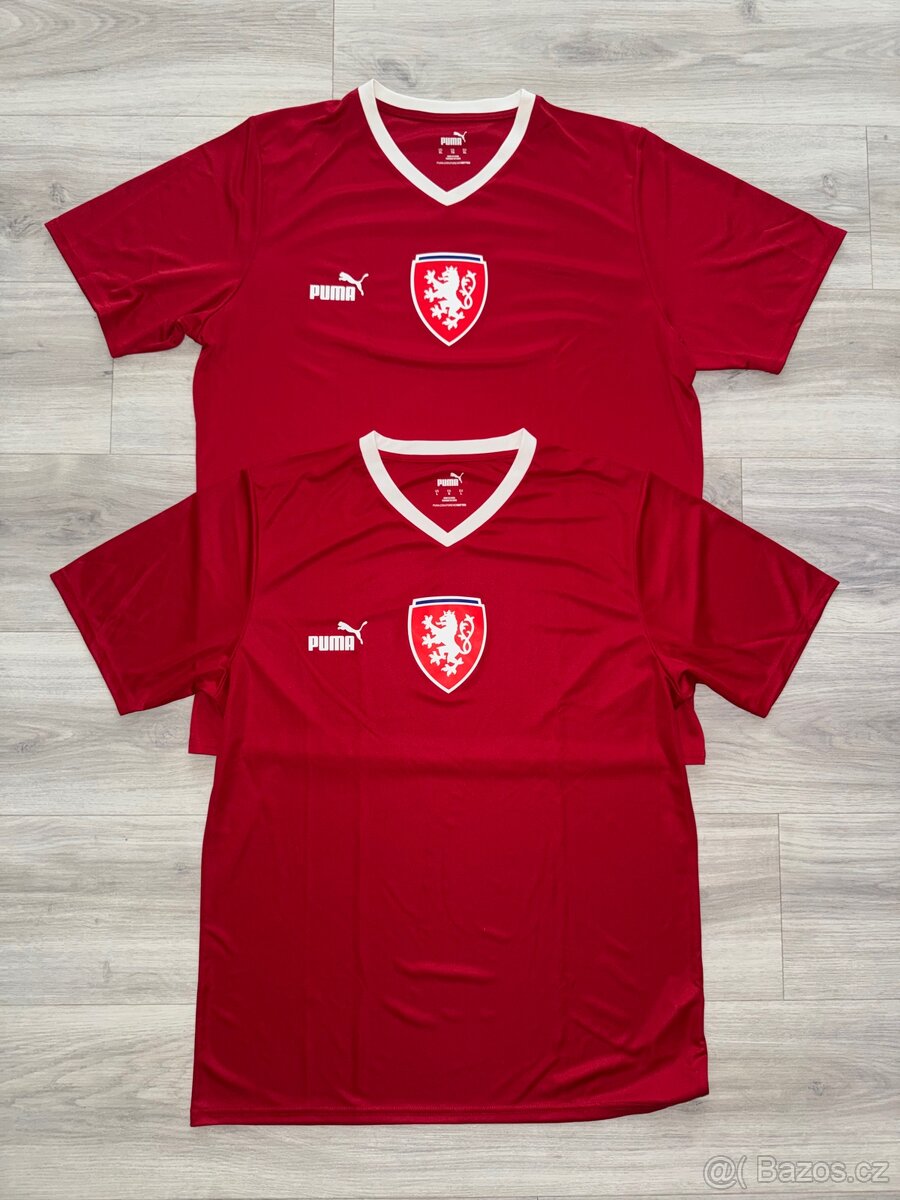 2 x fotbalové tričko PUMA, vel. XL a L, NOVÁ