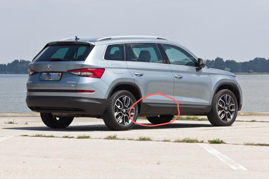Škoda Kodiaq lista levych dverí ochranna lišta 565