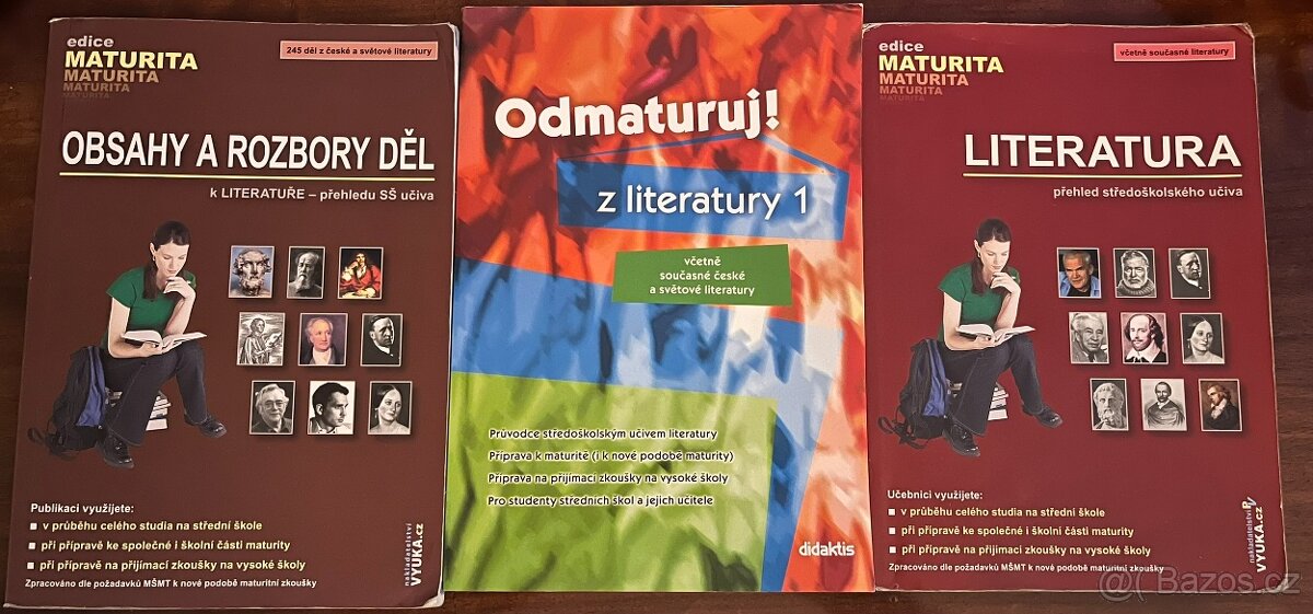 Literatura, Odmaturuj z literatury 1, Obsahy a rozbory děl