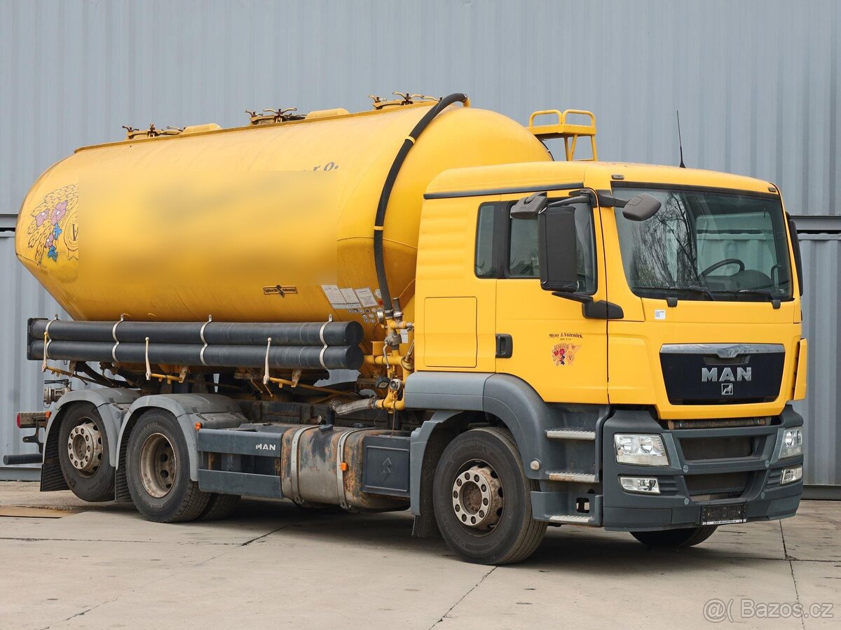 MAN TGS 26.400, 24 CBM, NÁSTAVBA SPITZER, 3 KOMORY, 26 TUN,