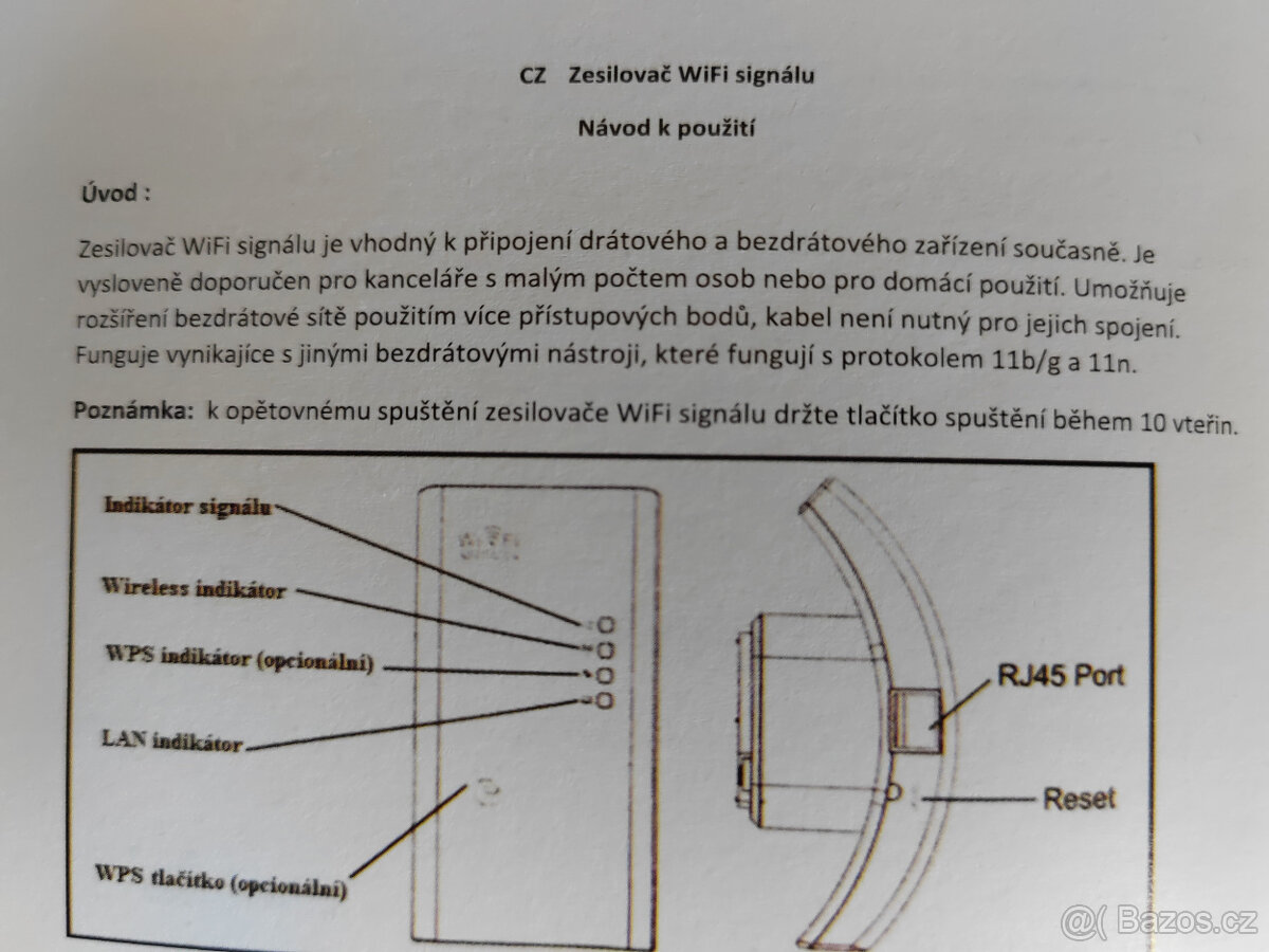Zesilovač WI-Fi