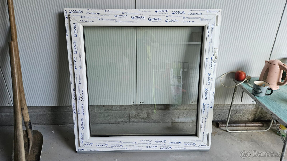 Nové okno 1100x1100mm Gealan, sklo Ug 1,0