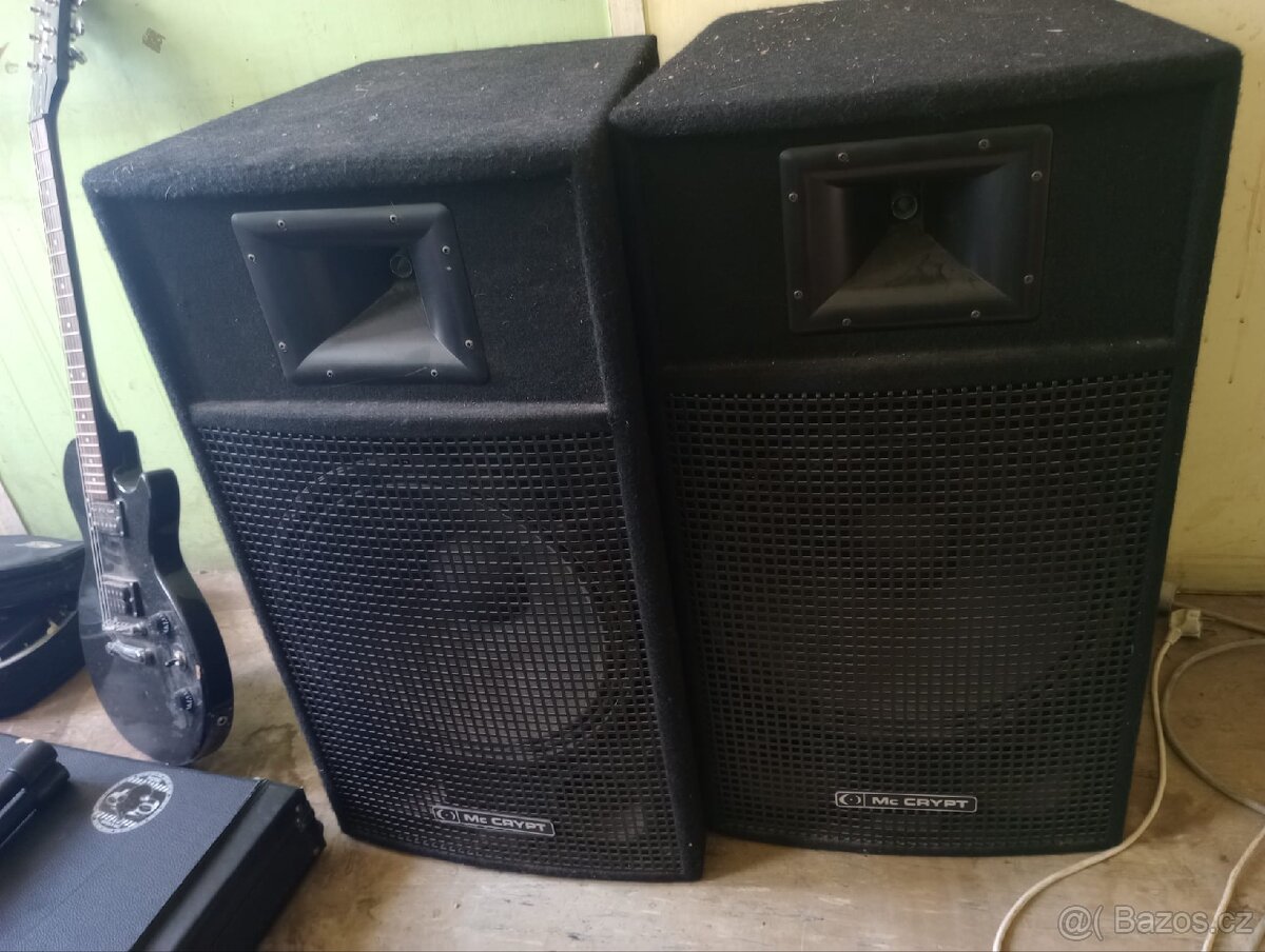 Reproduktory mc crypt 700w plně funkční.