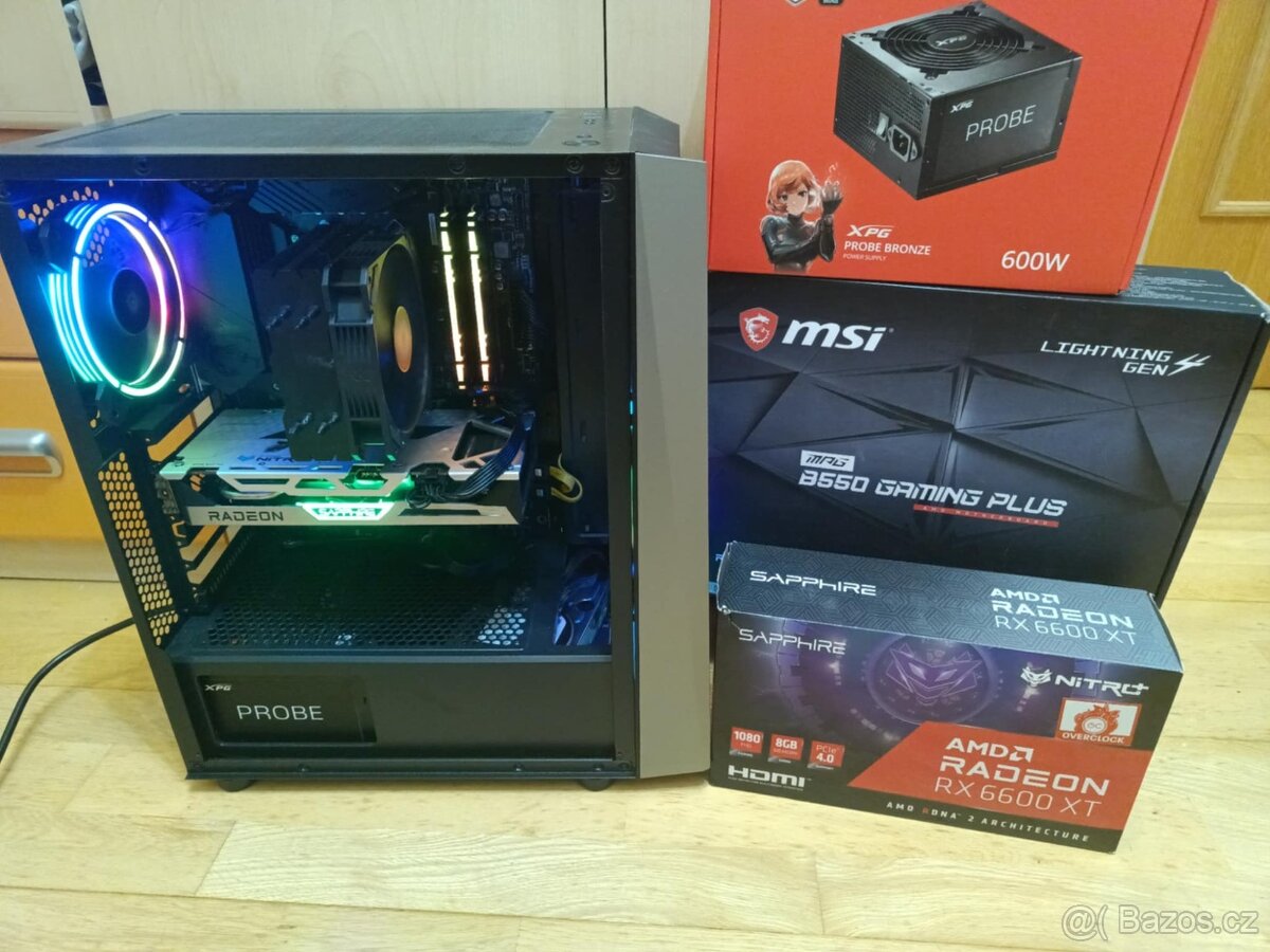 gaming pc /rx6600xt/r5 5500/32gb/1tb