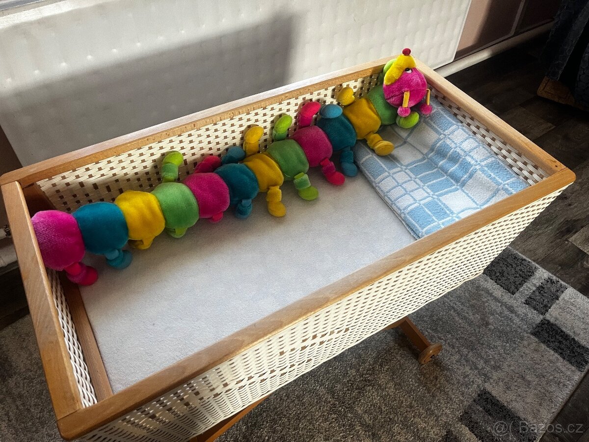 Retro postýlka/košík na miminko (91x49 cm)