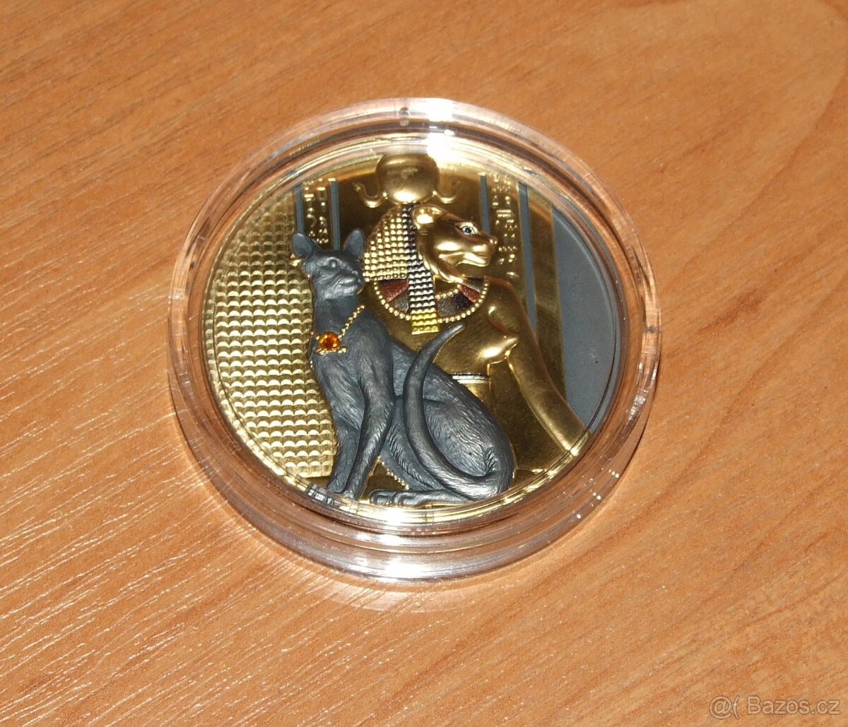 Sběratelská stříbrná mince Sachmet, 2 Oz