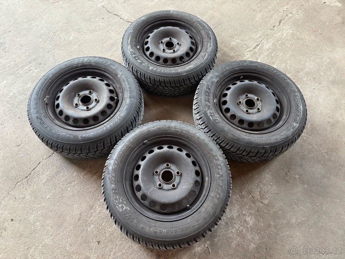 Originální plechové disky VW 5x112 R15 - 195/65/15