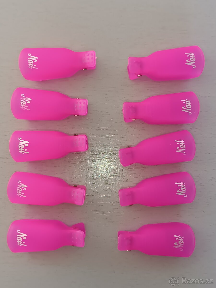 Klipy, kolíčky pro odstranění gel laku