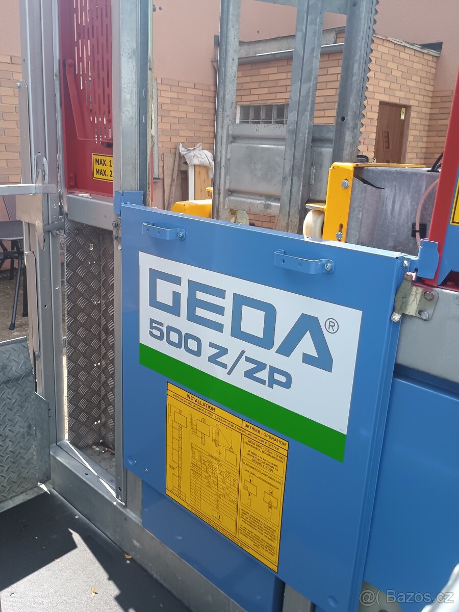 Stavební výtah GEDA 500Z/ZP