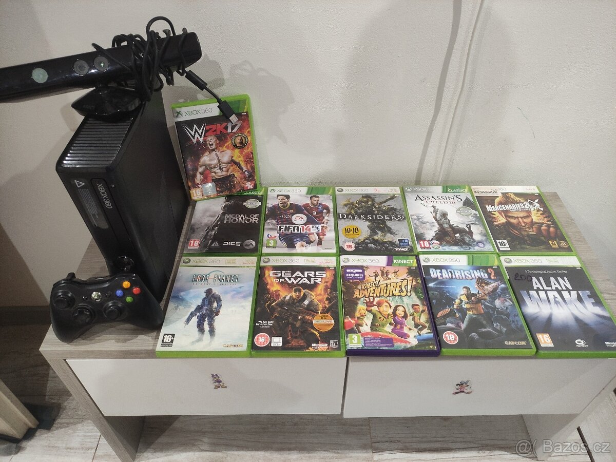 Prodám n Xbox 360 Slim + Kinect