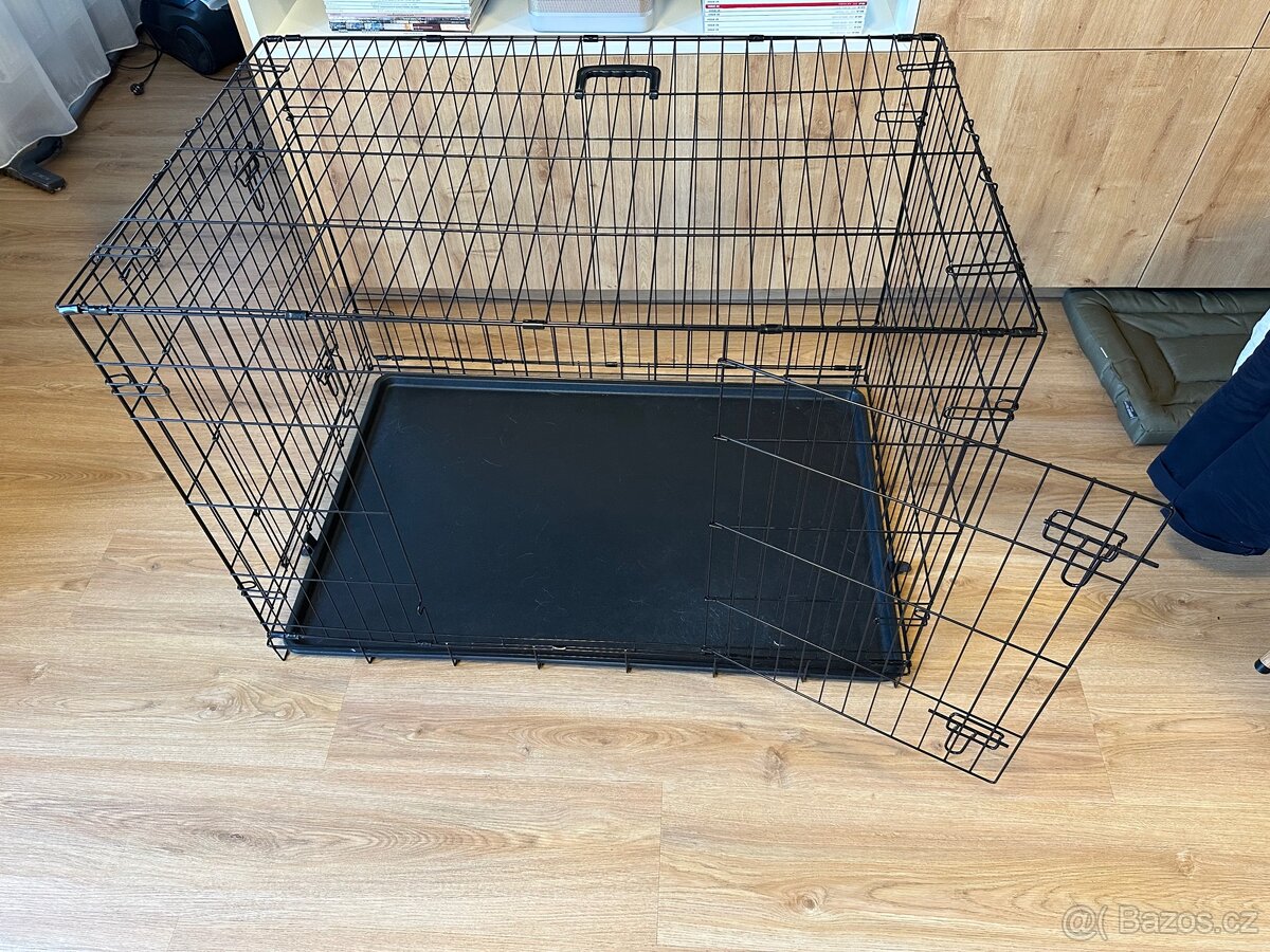 Psí klec XL 2 dveře 106x69x77cm