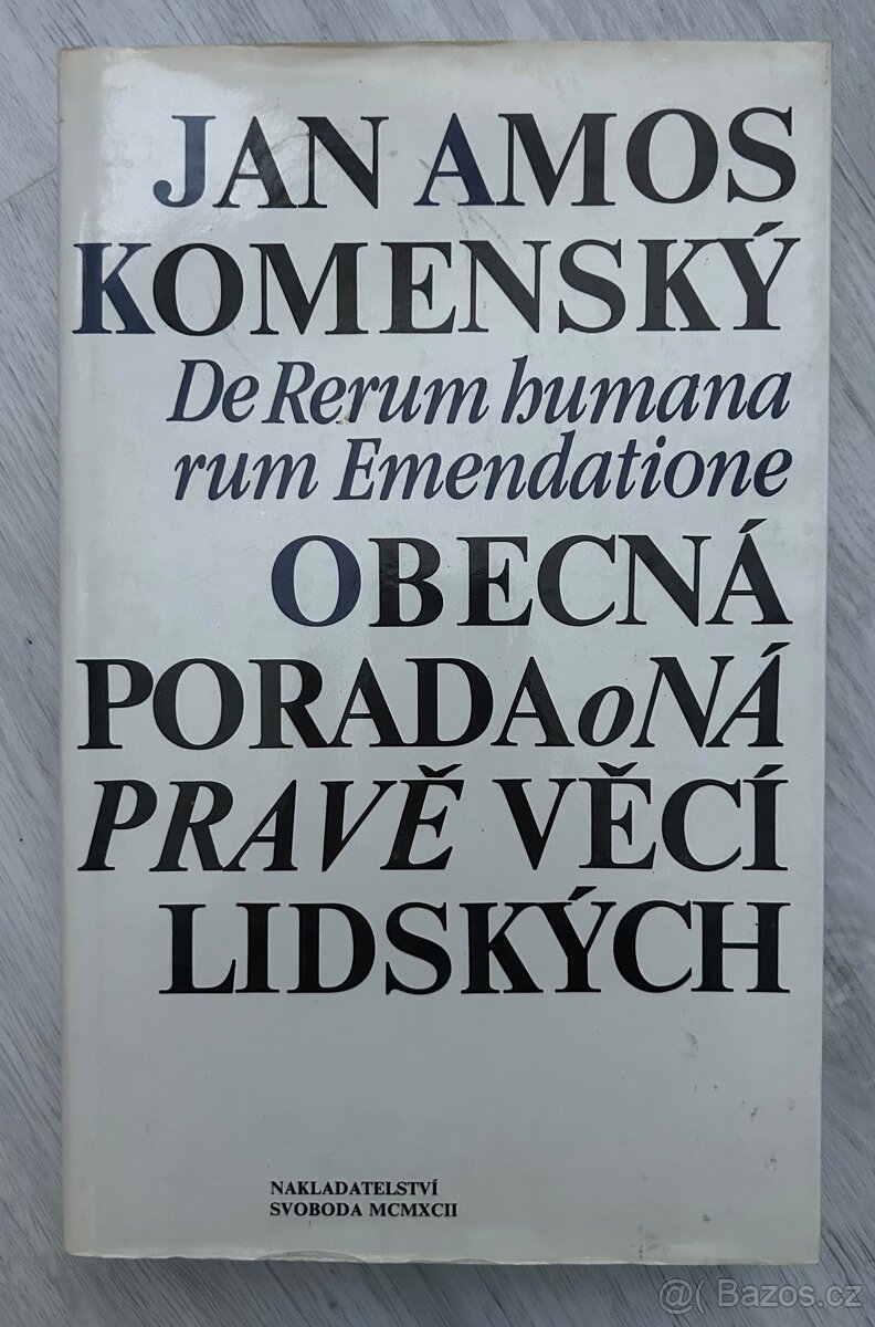 Prodám knihu Obecná porada o nápravě věcí lidských: