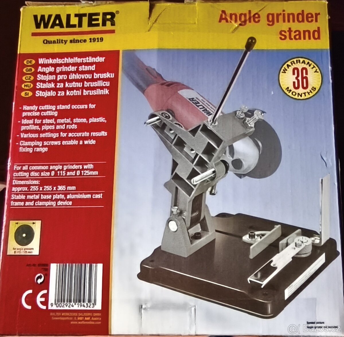 Stojan na úhlovou brusku