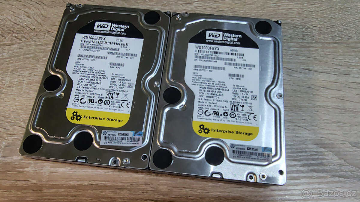 2ks HDD WD RE4 1TB - WD1003FBYX