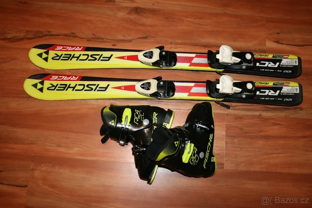 lyže Fischer 100 cm , hadia koža