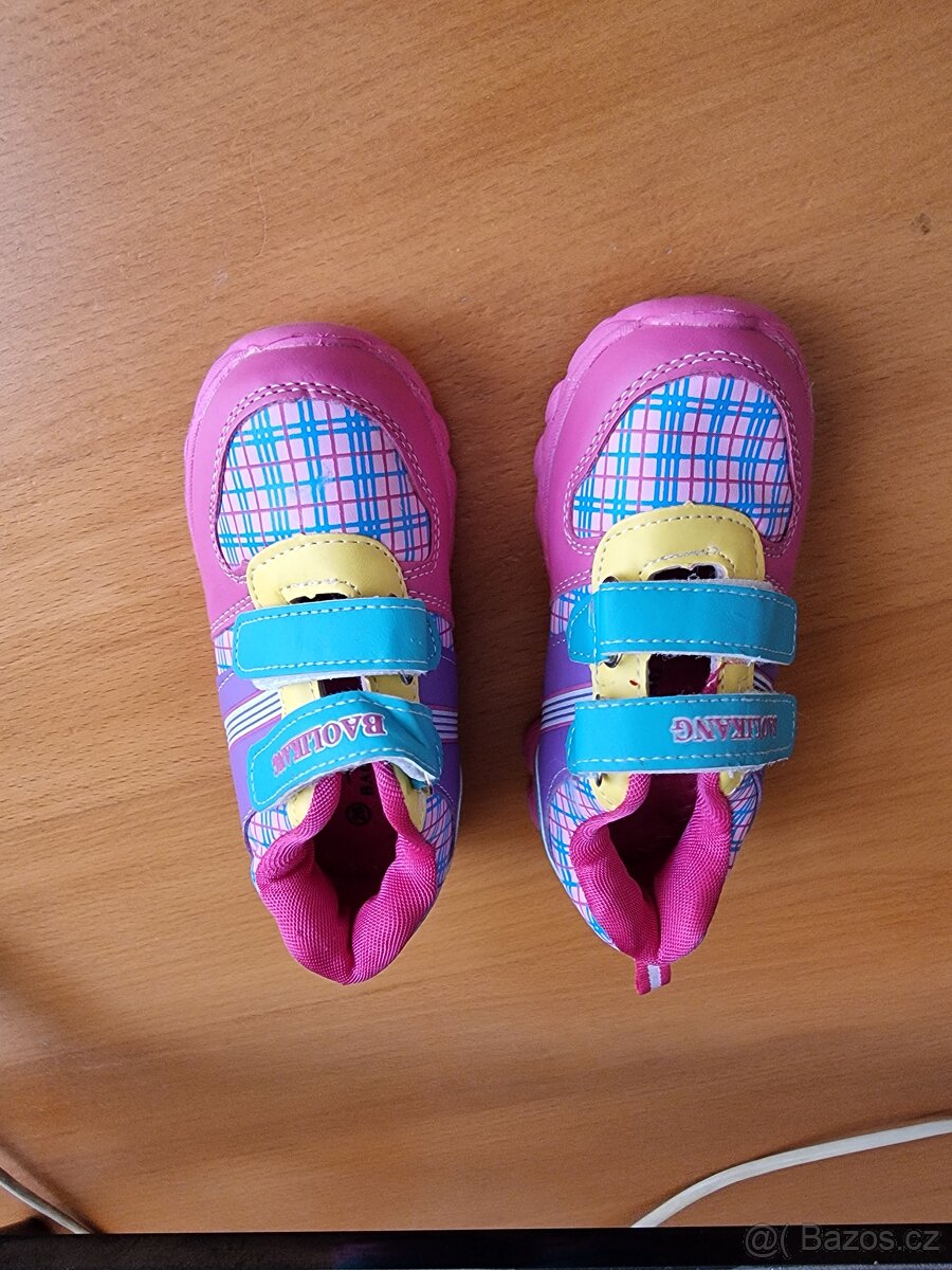 Dětské botasky tenisky botičky boty dívčí růžové