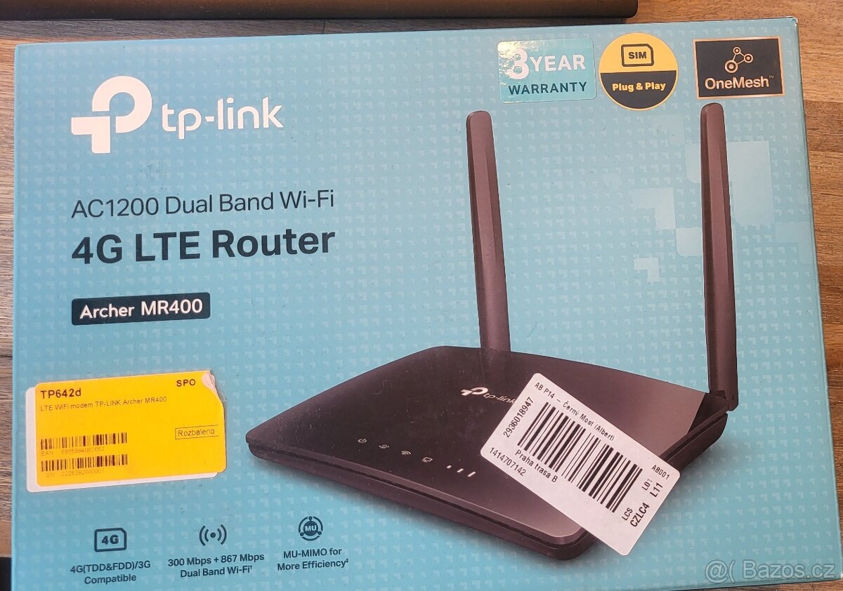 TP-link 4G LTE Router - Archer MR400