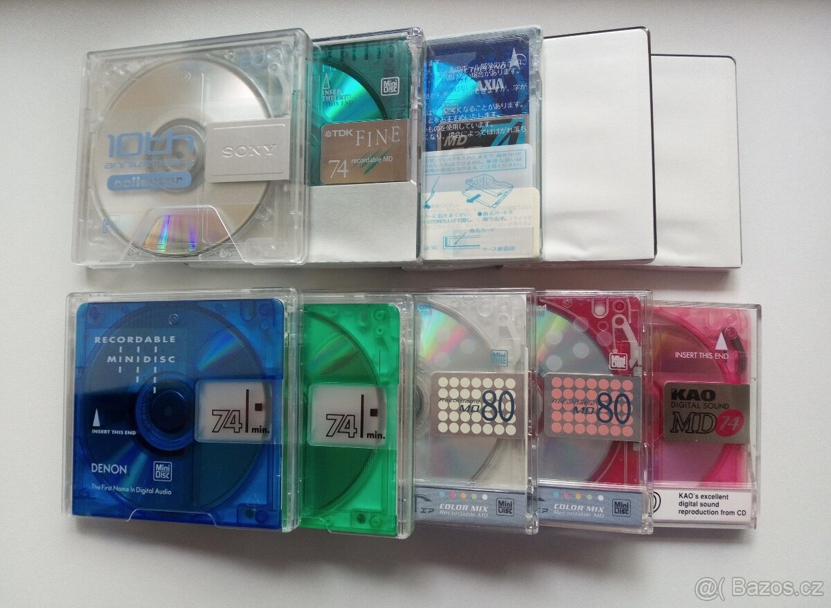 MiniDisc Sony, DENON, Victor... 10x mix Japan