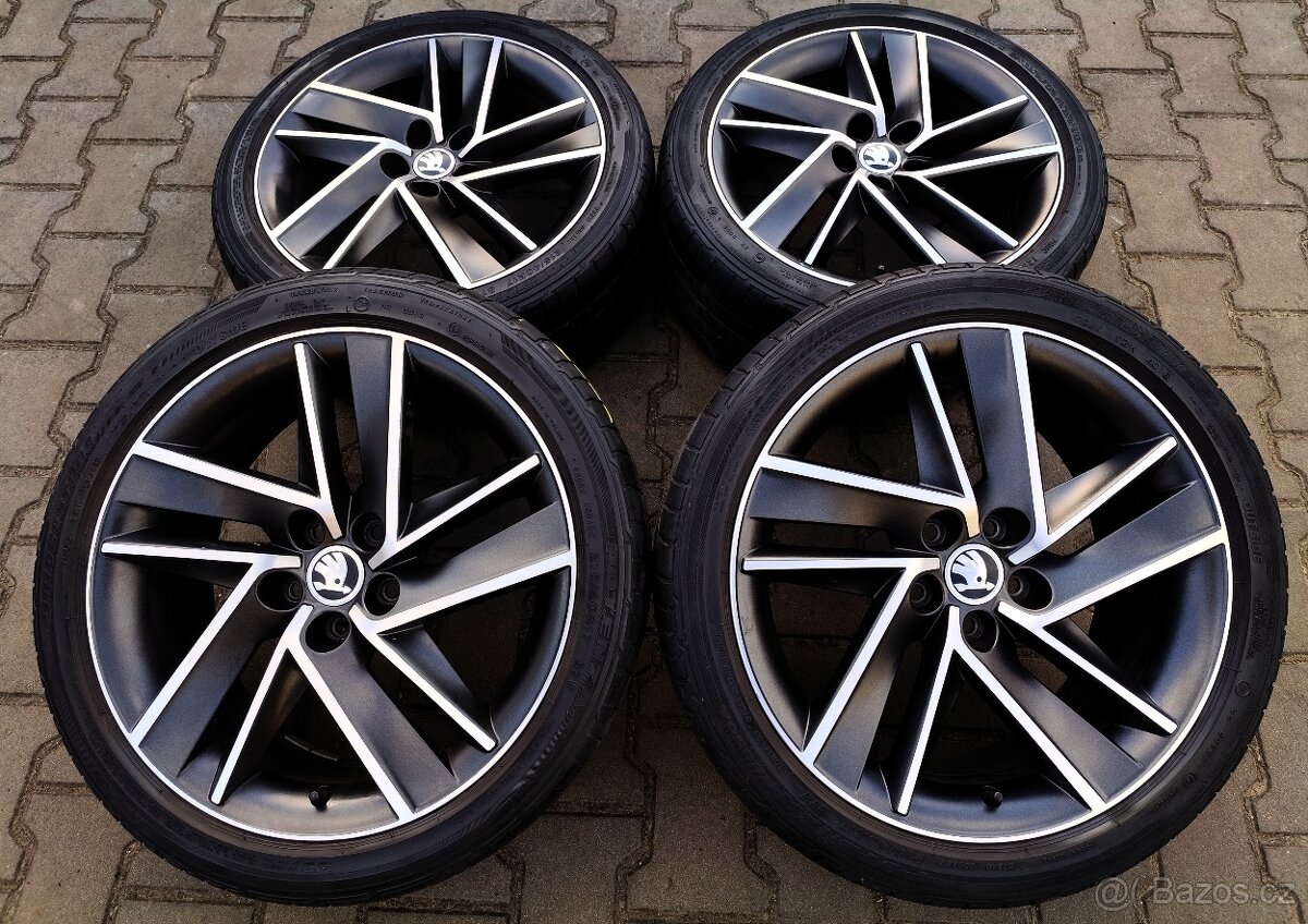 Alu kola originál Škoda Fabia III, Rapid 5x100 R17 Blade