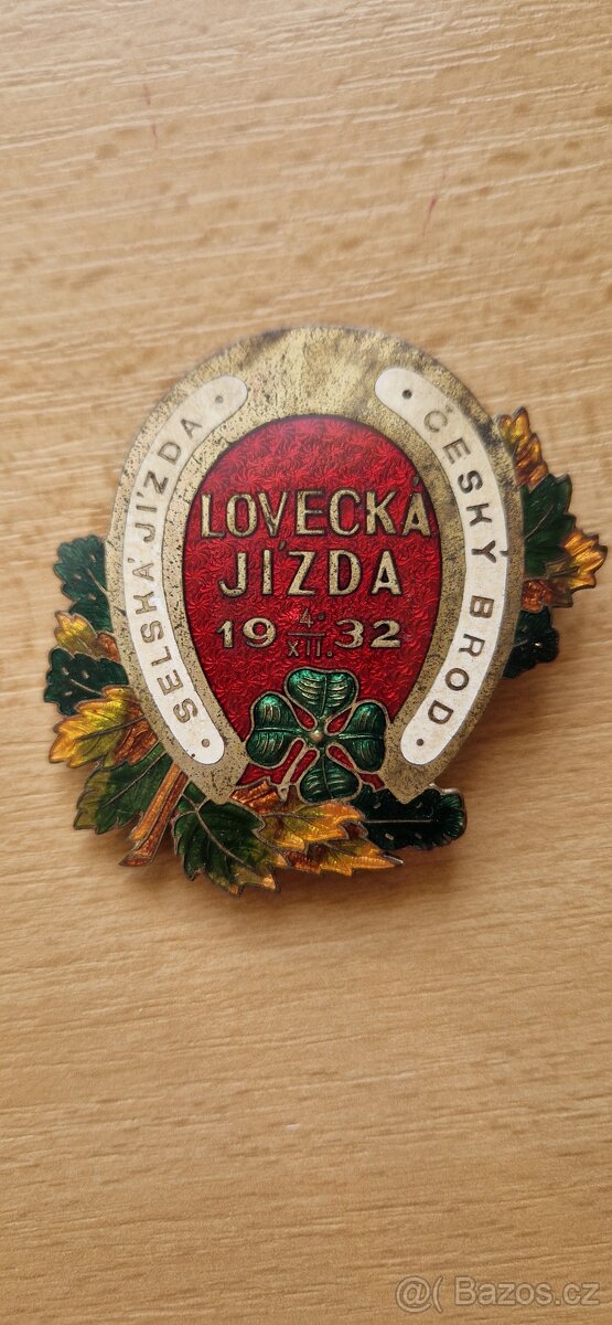 Odznak Lovecká jízda Český Brod