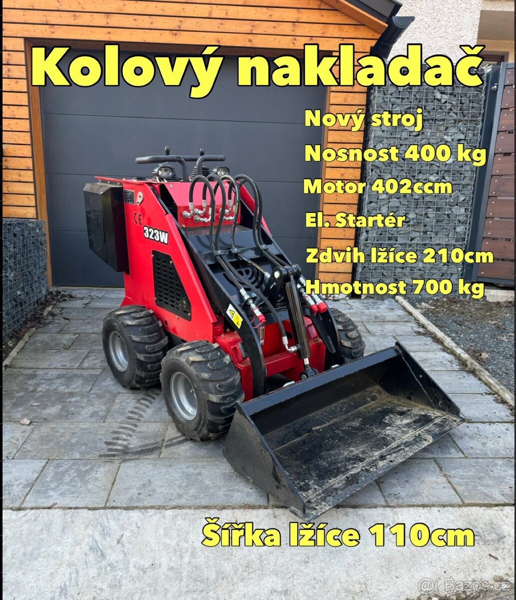 Nakladač kolový, Smykový, nový stroj.