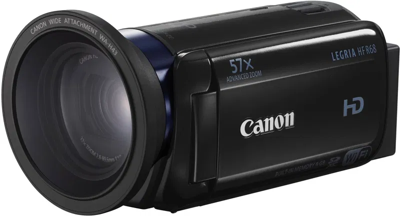 Canon LEGRIA HF R68 černá + šir. předsádka WA-H43 (0.7x)