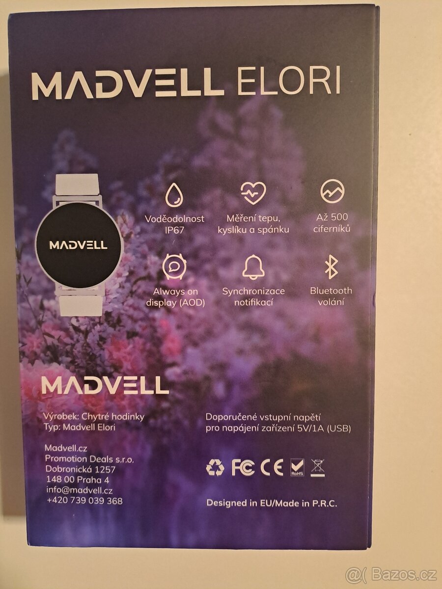 Madvell Elori pudrová zlatá s silikonovým řemínkem