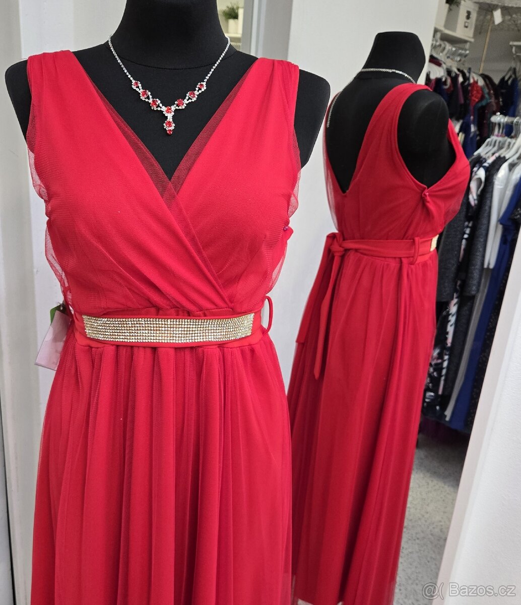 L-XL NOVÉ plesové šaty TYLOVÉ
