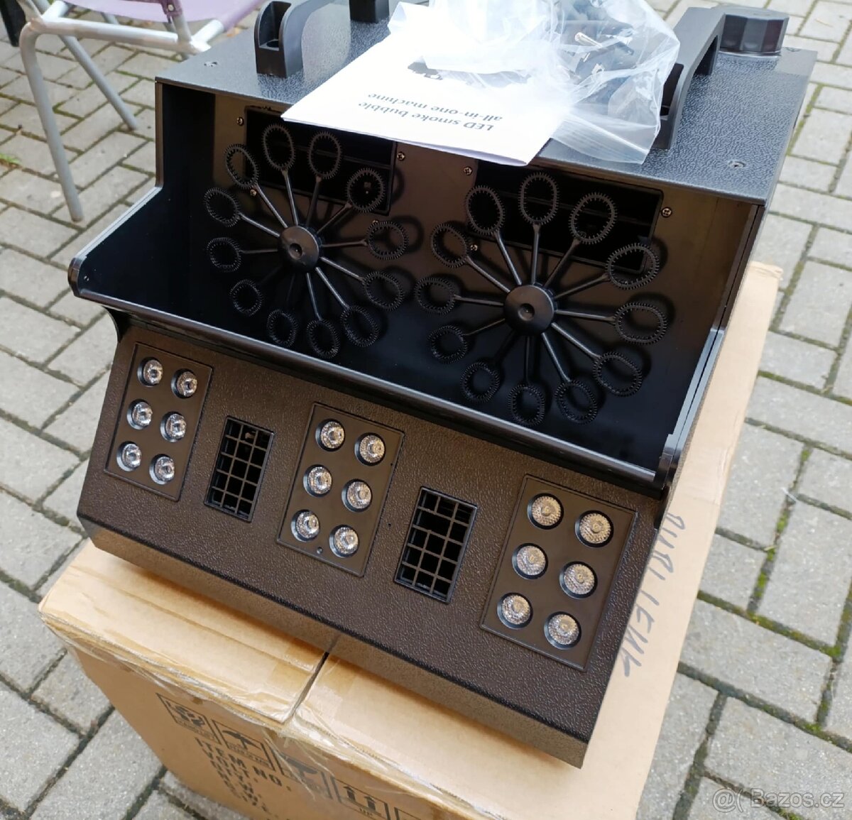 Profi Bublifuk + mlha 1500 Wat +LED RGB