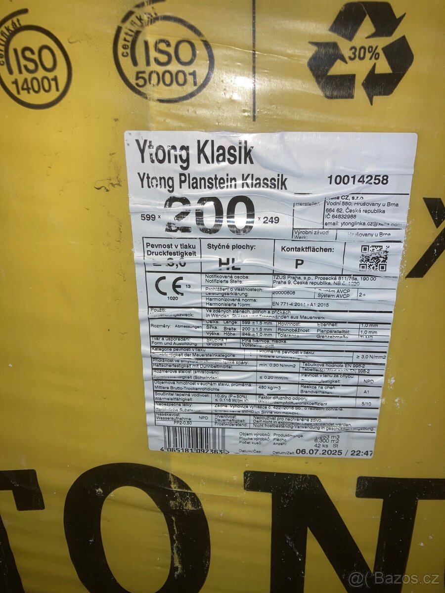 Ytong klasik 200mm