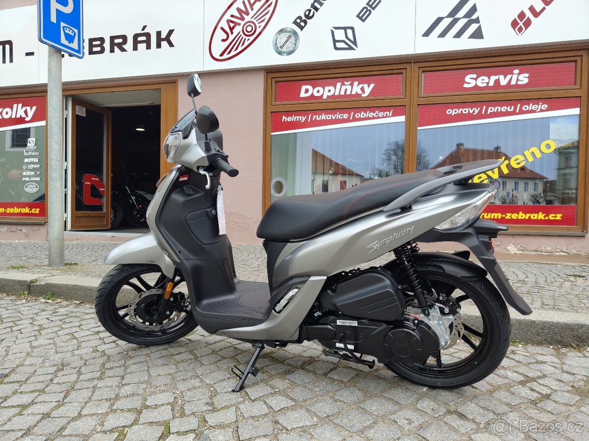 Sym Symphony 125, záruka 4 roky,