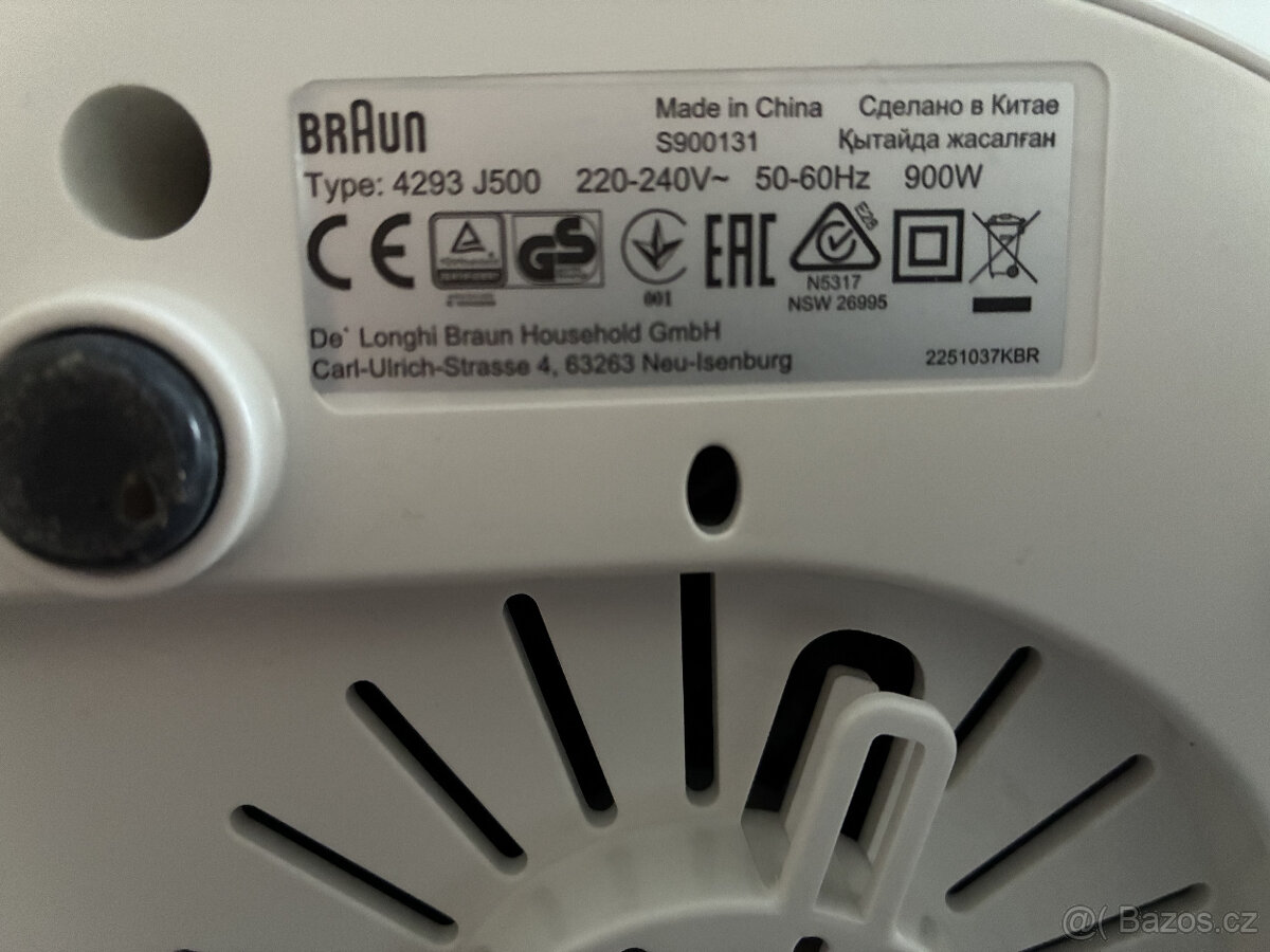 Odšťavnovač Braun J500
